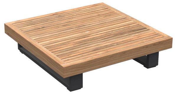 Truro Kaffeetisch 90x90cm Teakholz-Tischplatte