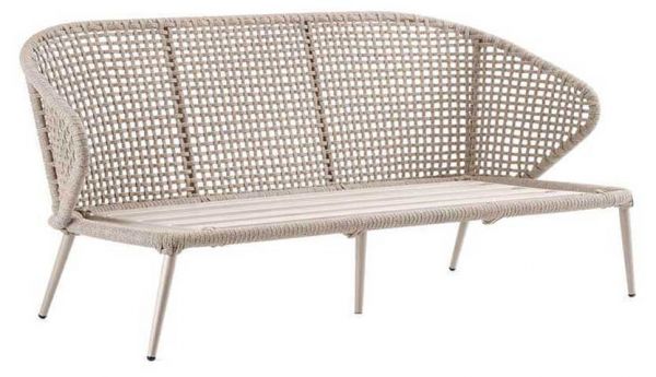 Hera 2,5-Sitzer Lounge Sofa, open weaving