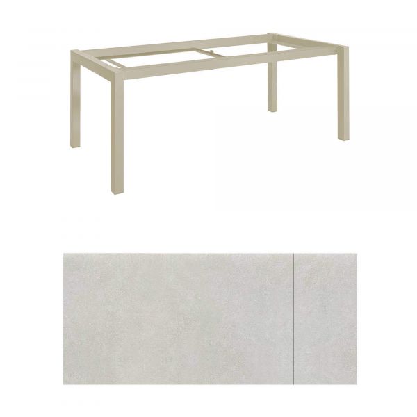 Forli Ausziehtisch 160/220x90cm, Alu/HPL